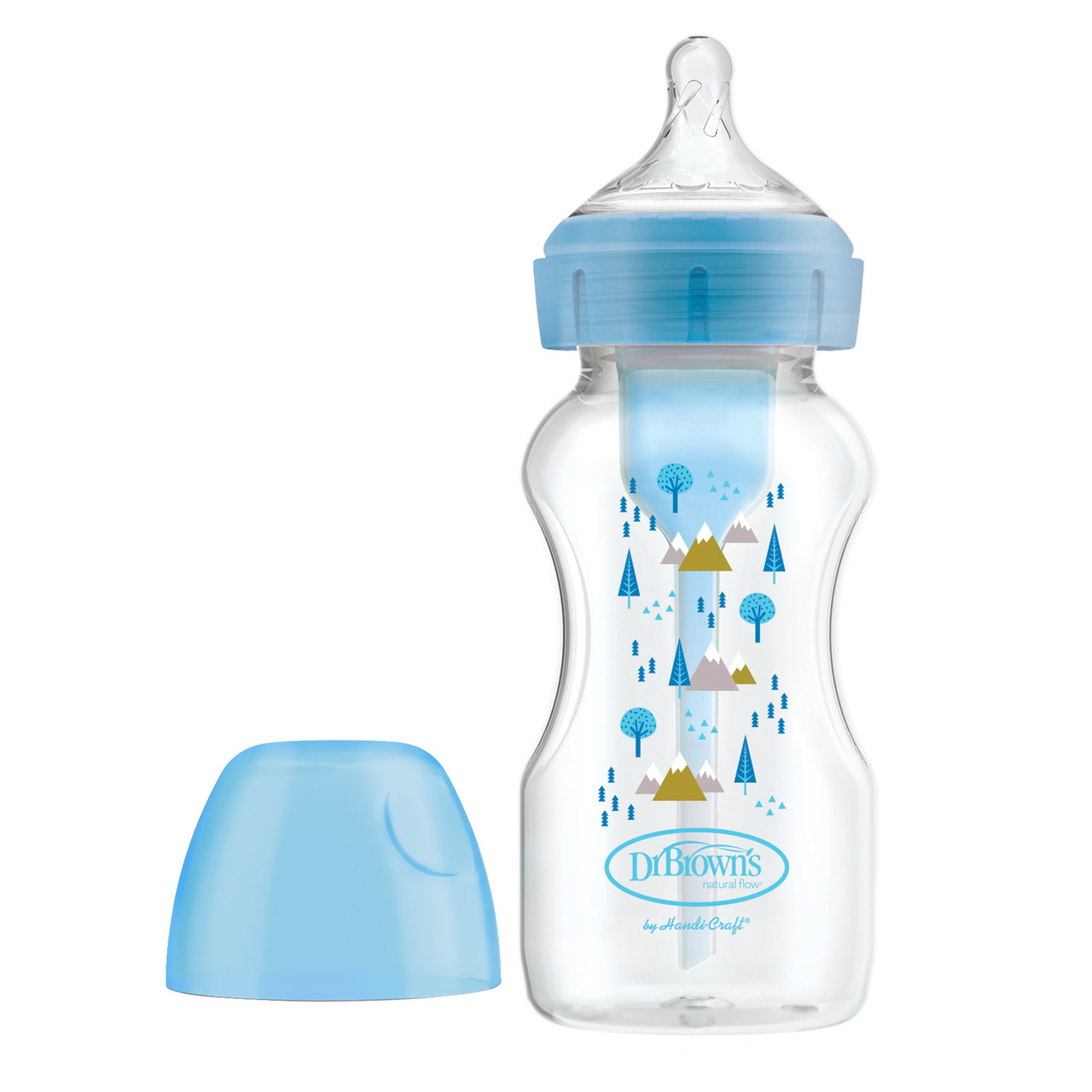 Бутылочка антиколиковая Dr.Brown's, 0+ с широким горлышком, 270 мл, BPA-free, фото 1