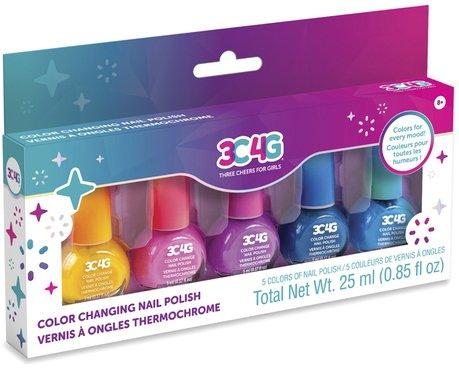 Make It Real Набор из 5 детских лаков меняющих цвет Color Changing Nail Polish