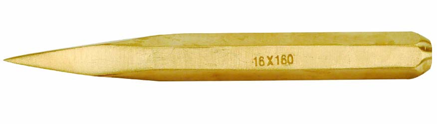 Искробезопасное зубило остроконечное шестигранное для пневмоинструмента 28 x 500 мм - фото 1 - id-p98535390