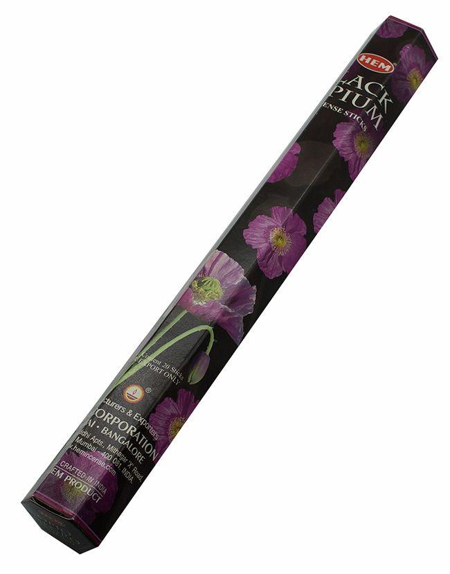 Благовония HEM Черный Мак (Black Opium), ароматические палочки 20 шт.