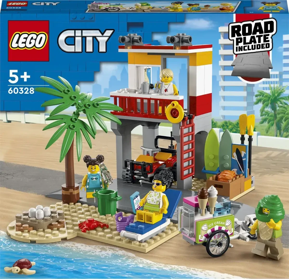 Lego Город Пост спасателей на пляже