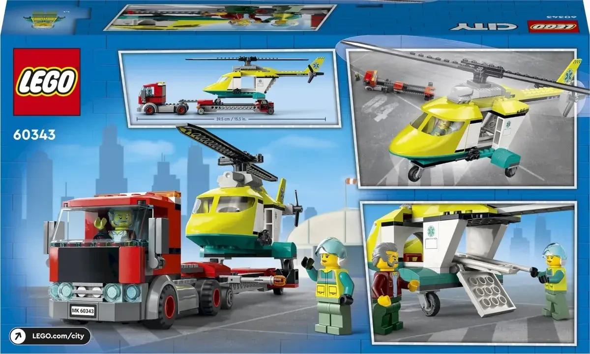 Lego Город Грузовик для спасательного вертолёта