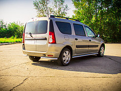 Защита заднего бампера угловая Искра Ø51мм (ППК) LADA Largus 2012-