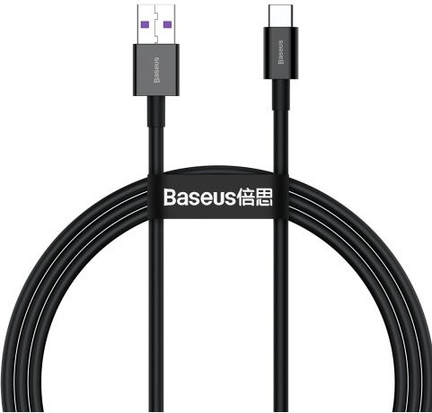 Кабель Baseus Superior Series CATYS-01 Type-C 5A 66W 1m Черный