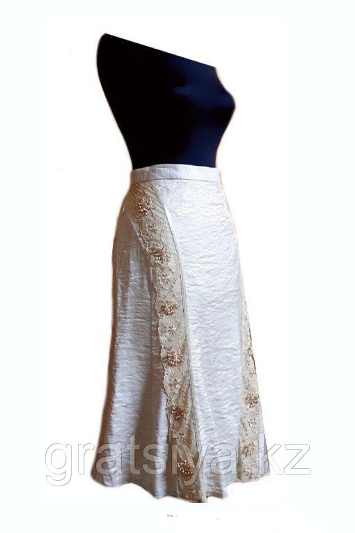 Нарядная женская юбка Золотистого Цвета 42 размера - фото 2 - id-p98547924
