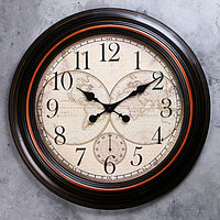 Часы настенные, серия: Интерьер, "Старинная карта", d=60 см