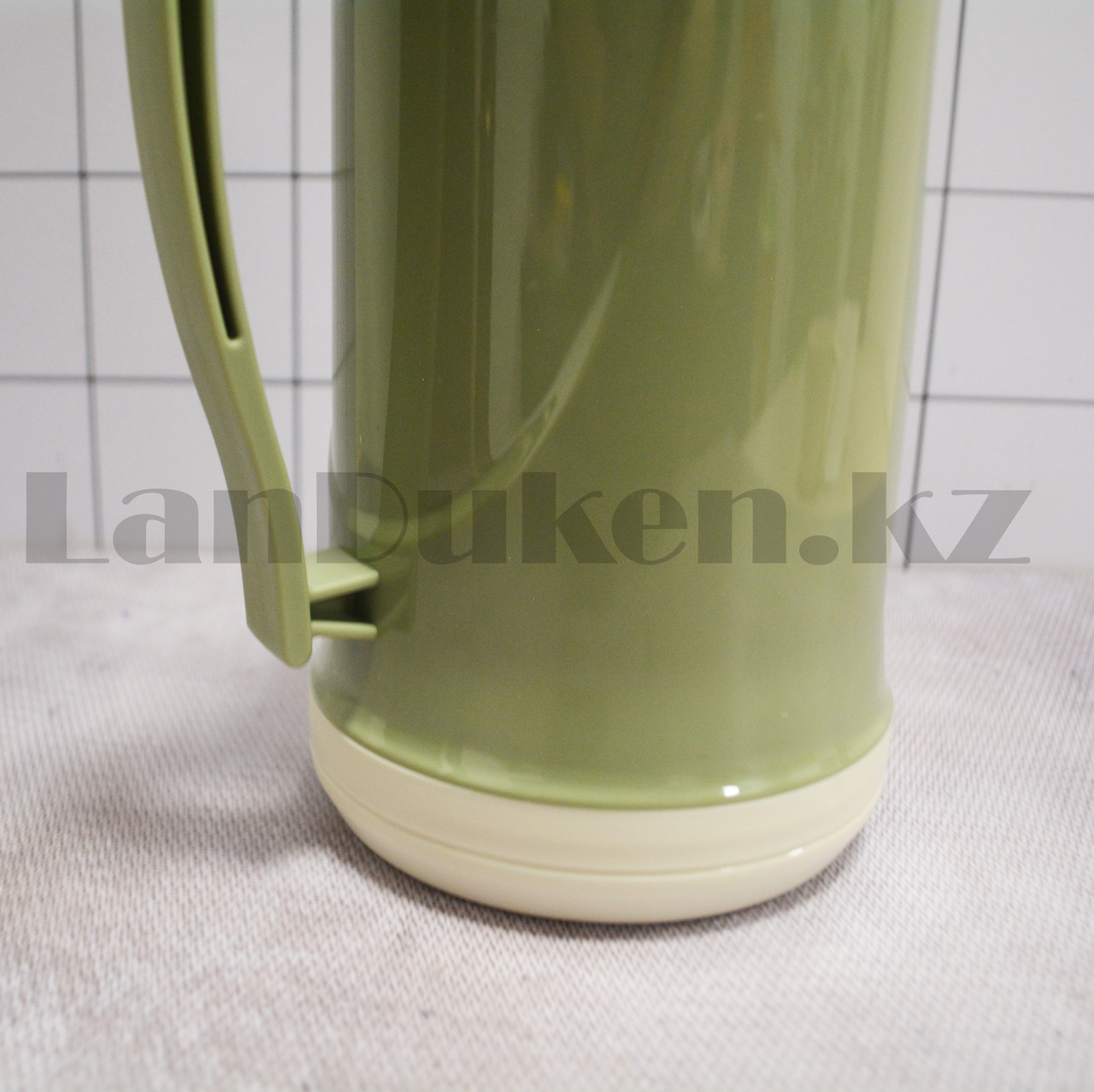 Вакуумный термос со стеклянной колбой с крышкой-кружкой 1 л Daydays CE-100 зеленый - фото 7 - id-p98535374