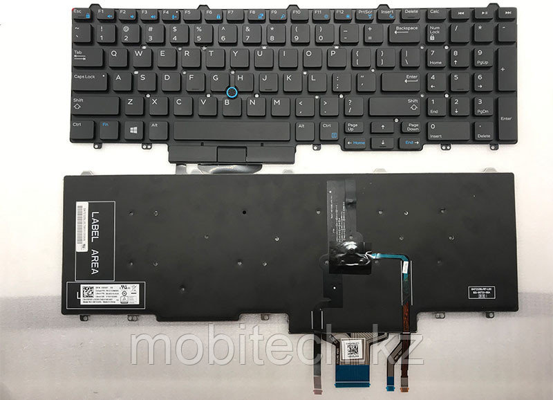 Клавиатуры Dell Latitude 5550 E5550 E5570 5580 с подсветкой, клавиатура c RU/EN раскладкой