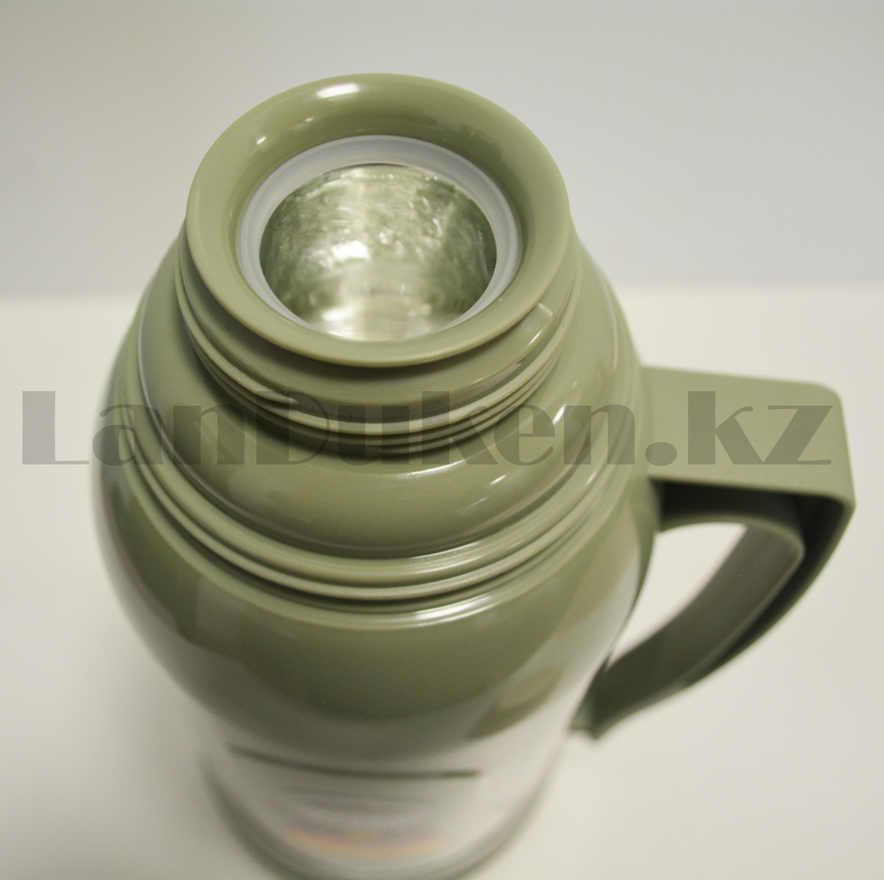 Вакуумный термос со стеклянной колбой с крышкой-кружкой 1,8 л Daydays CE-180 зеленый - фото 4 - id-p98554333
