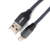 Интерфейсный кабель LDNIO Lightning LS441 TPE Алюминий 1м Серый