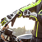 Классические длинные мотоциклетные перчатки кожаные защитные гоночные перчатки для мотокросса, фото 2