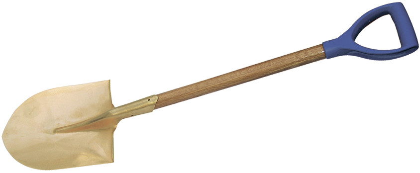 Искробезопасная лопата штыковая с удлинённой рукояткой 240 x 1450 мм - фото 1 - id-p98562182