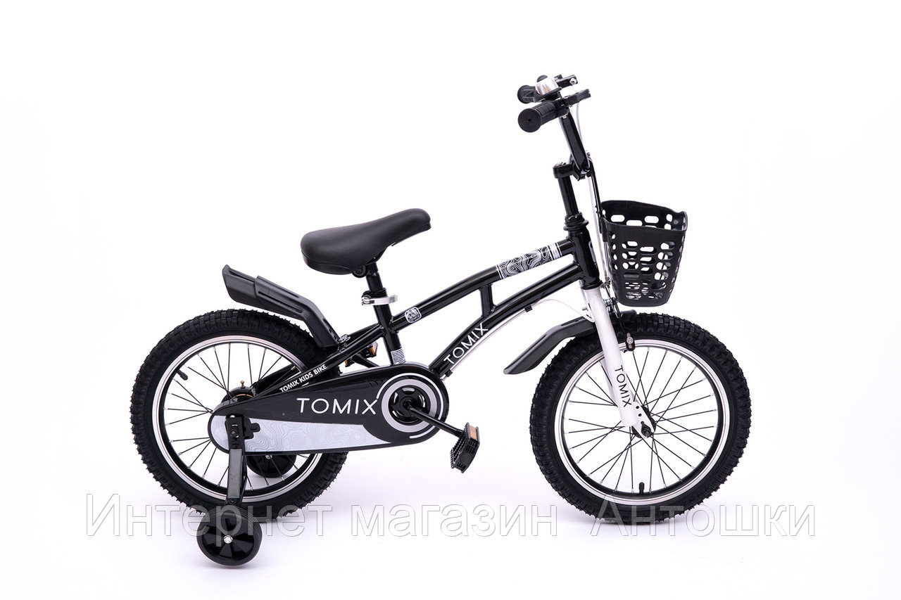 Детский велосипед TOMIX " Whirly 16", Black, диаметр колес 16 дюймов (40 см), от 4 до 6 лет, в ко