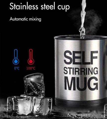 Кружка-мешалка автоматическая «Self Stirring Mug» с крышкой (Черный) - фото 3 - id-p98569338