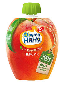 Фруто-няня Пюре персиковое 90гр