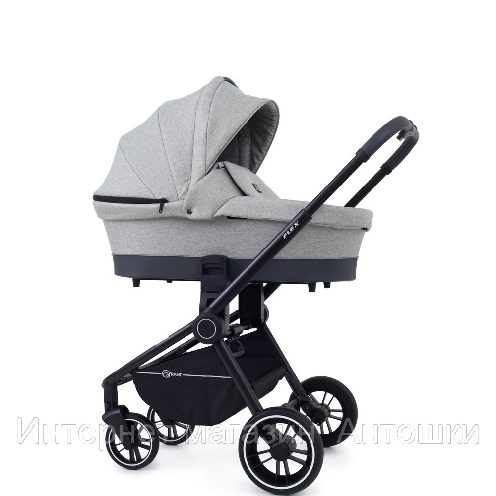 Коляска детская "FLEX Trends" (2в1) RA062 Light Grey, 4 колеса, поворотные колёса на 360° , амортизация и цент