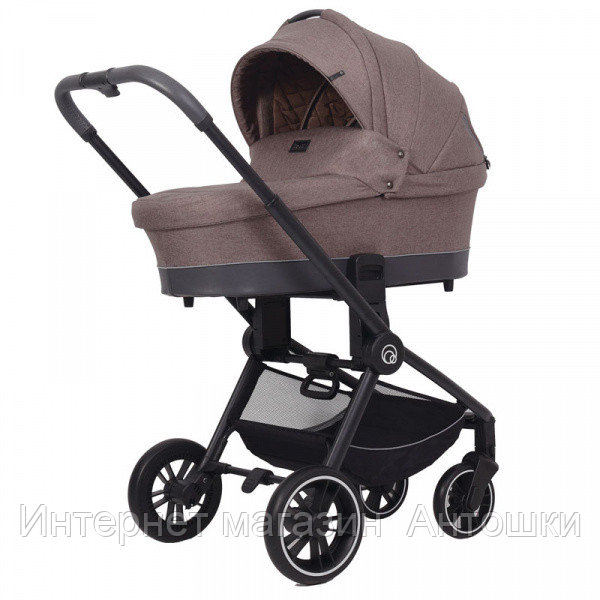 Коляска детская "FLEX Trends" (2в1) RA062 Brown 2021, 4 колеса, поворотные колёса на 360°, амортизация и центр