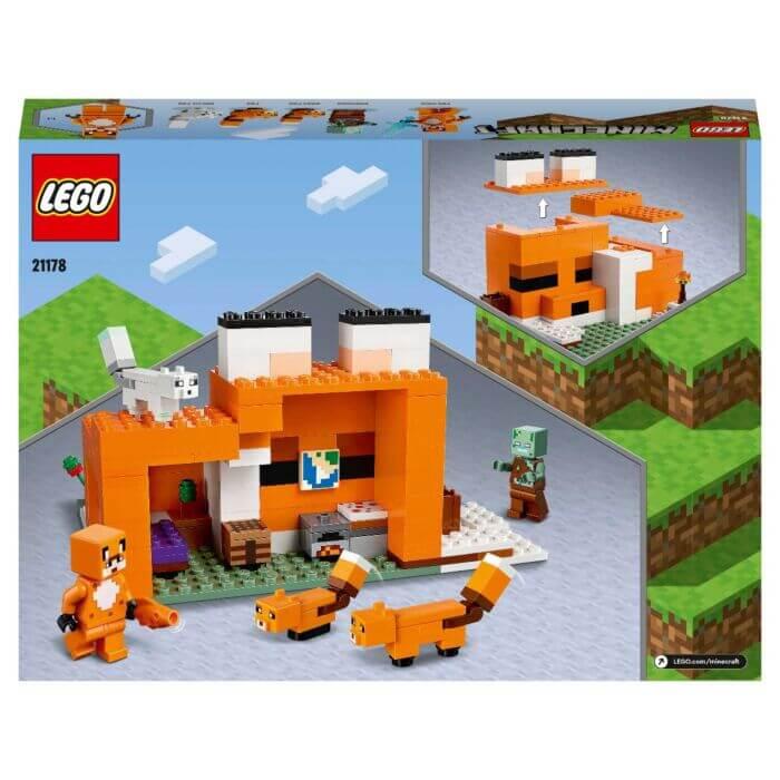 Lego Minecraft Лисья хижина - фото 2 - id-p98577141