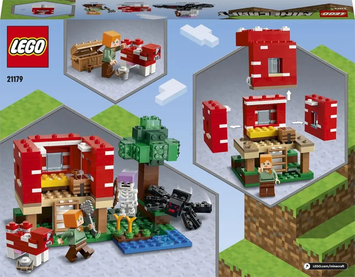 Lego Minecraft Грибной дом