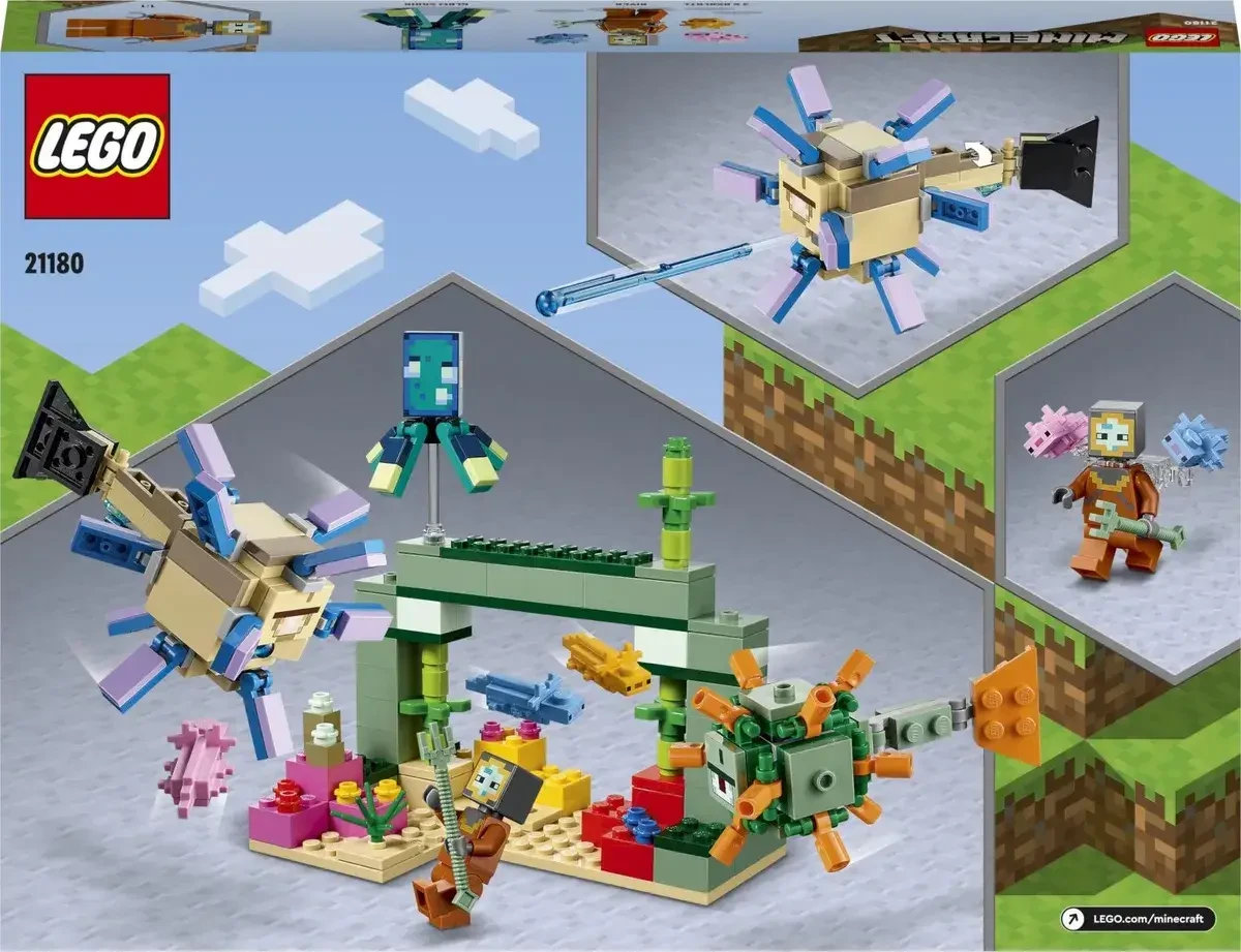 Lego Minecraft Битва со стражем