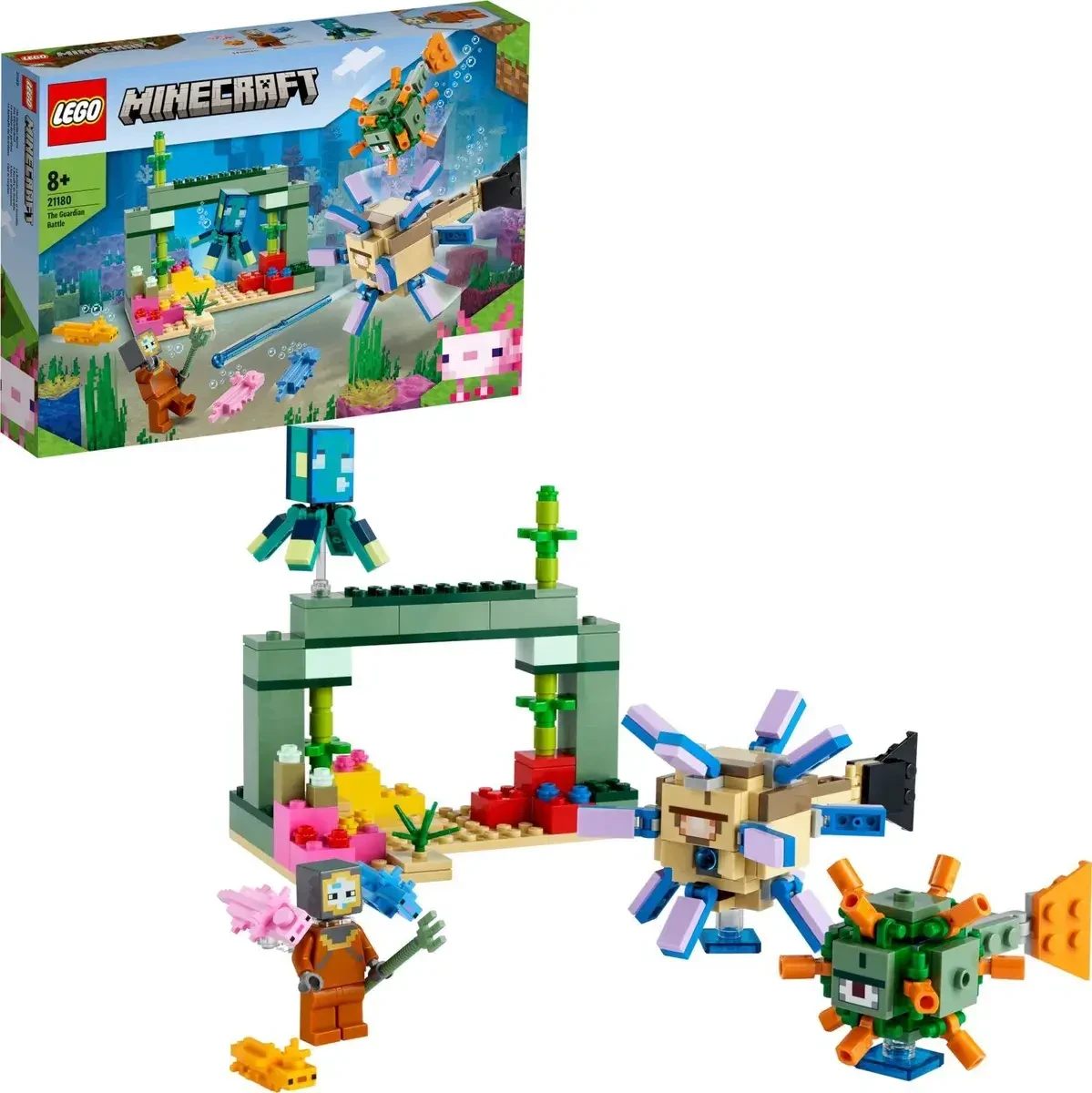 Lego Minecraft Битва со стражем