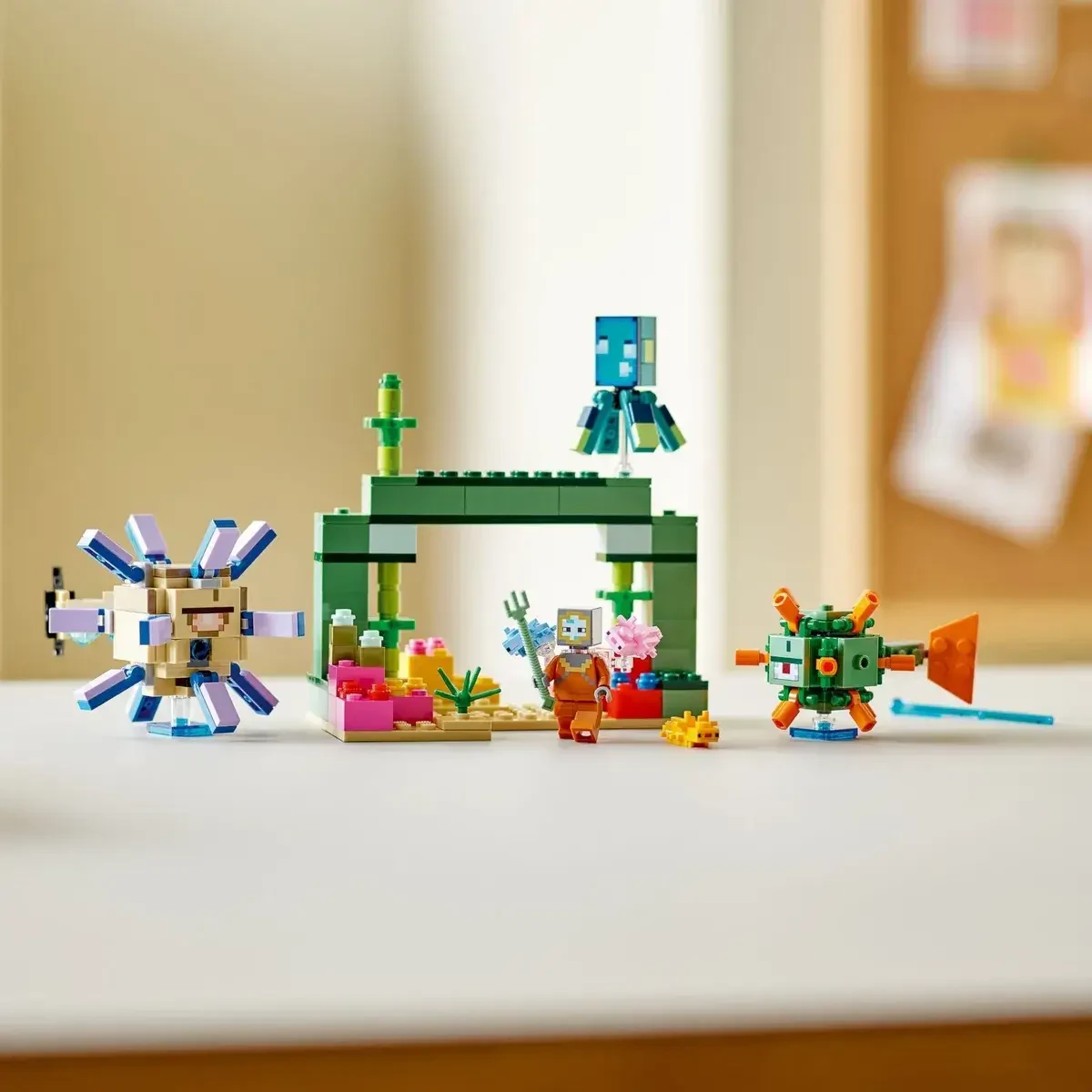 Lego Minecraft Битва со стражем