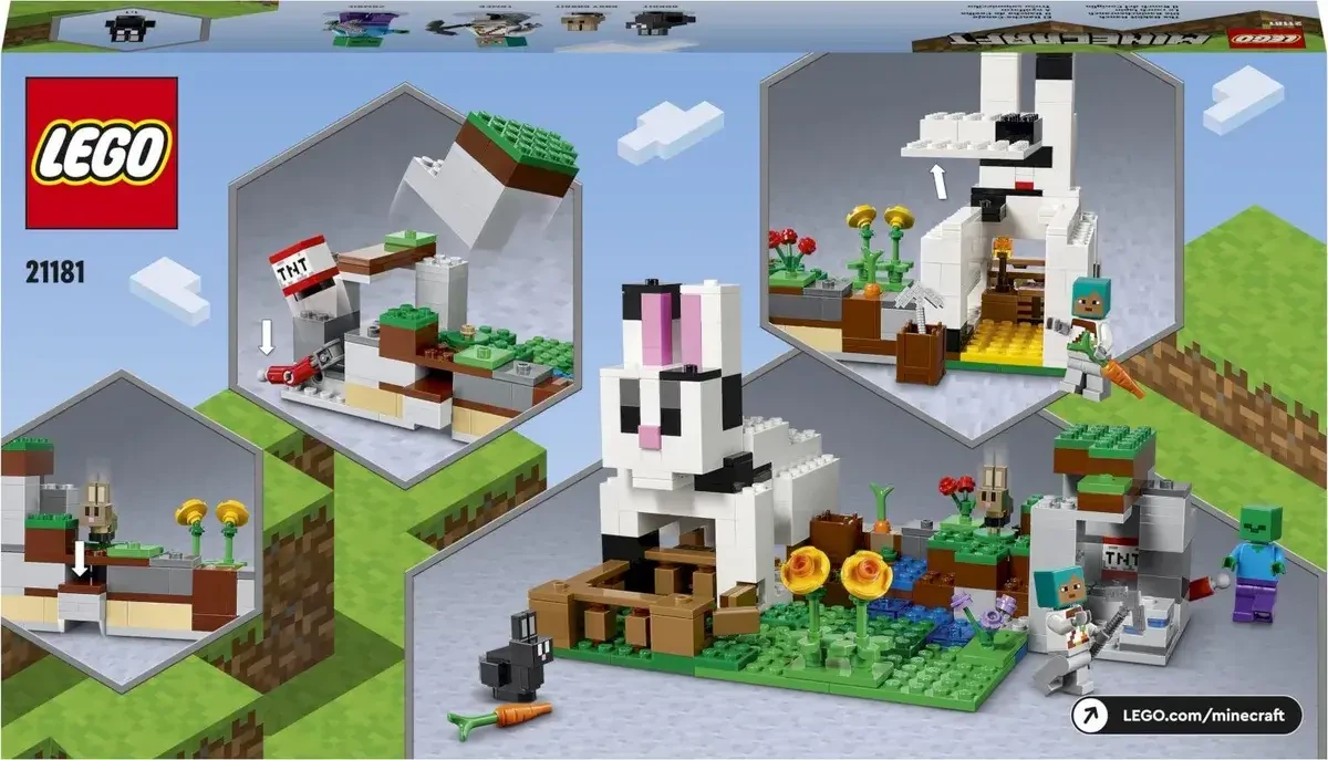 Lego Minecraft Кроличье ранчо