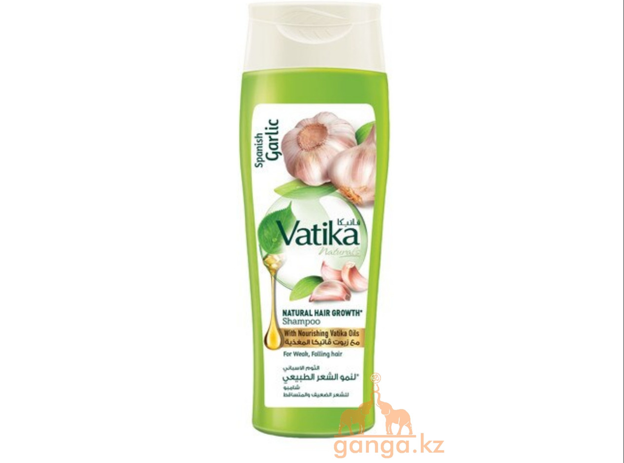 Шампунь для ломких и выпадающих волос с Чесноком (Garlic Vatika DABUR), 400 мл - фото 1 - id-p20260124