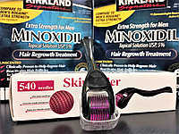Миноксидил и мезороллер - набор для роста волос и бороды