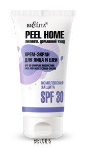 БЕЛИТА - ВИТЕКС КРЕМ-ЭКРАН ДЛЯ ЛИЦА И ШЕИ КОМПЛЕКСНАЯ ЗАЩИТА SPF 30 PEEL HOME