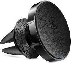 Автодержатель Baseus Small Ears Series Genuine Leather SUER-E01( для дефлектора) Черный