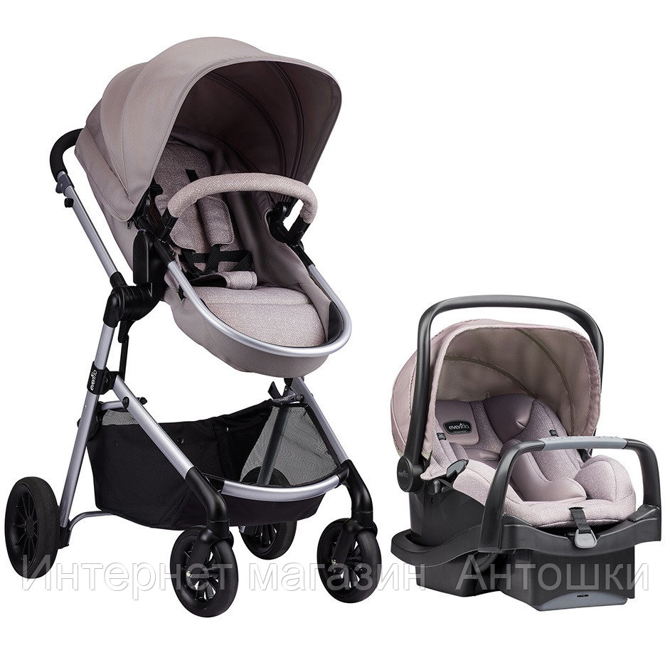 Коляска Evenflo 🇺🇸 Travel System Pivot Sandstone
