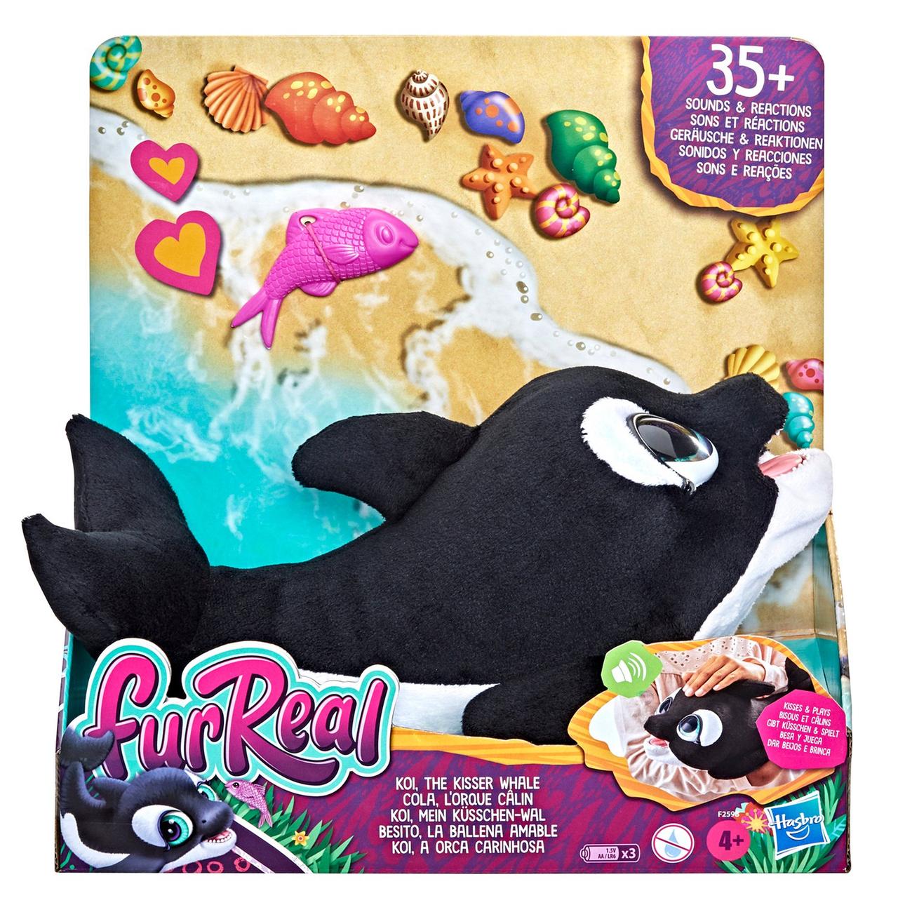 FurReal Friends Питомец Кикки Малыш-Касатка интерактивная игрушка F2598
