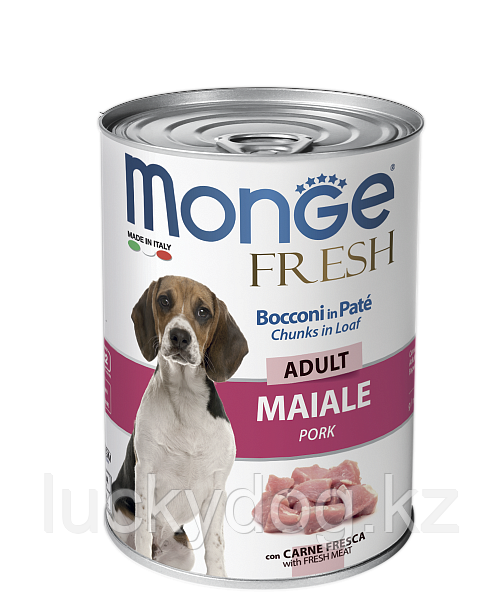 Monge Fresh 400г со свининой рулет для взрослых собак