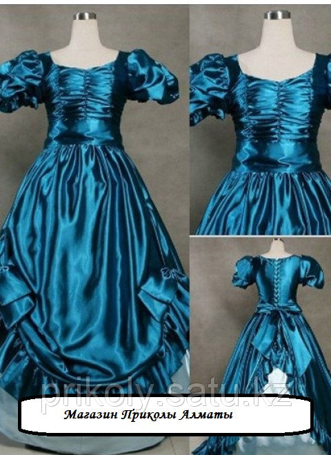 Готическое викторианское изящное винтажное синее платье в стиле Лолиты - фото 1 - id-p42369430