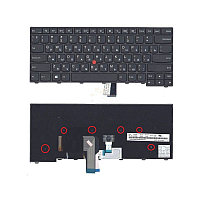 Клавиатуры Lenovo ThinkPad T440, L440, E440, T450 0 с подсветкой, клавиатура c RU/EN раскладкой,