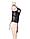 Элегантное черное белье: корсет с подвязками для чулок и G стринги (размер XL-2XL), фото 2