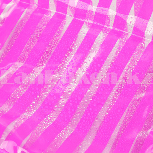 Косметичка сумка банная на молнии в полоску розовая - фото 7 - id-p98585404