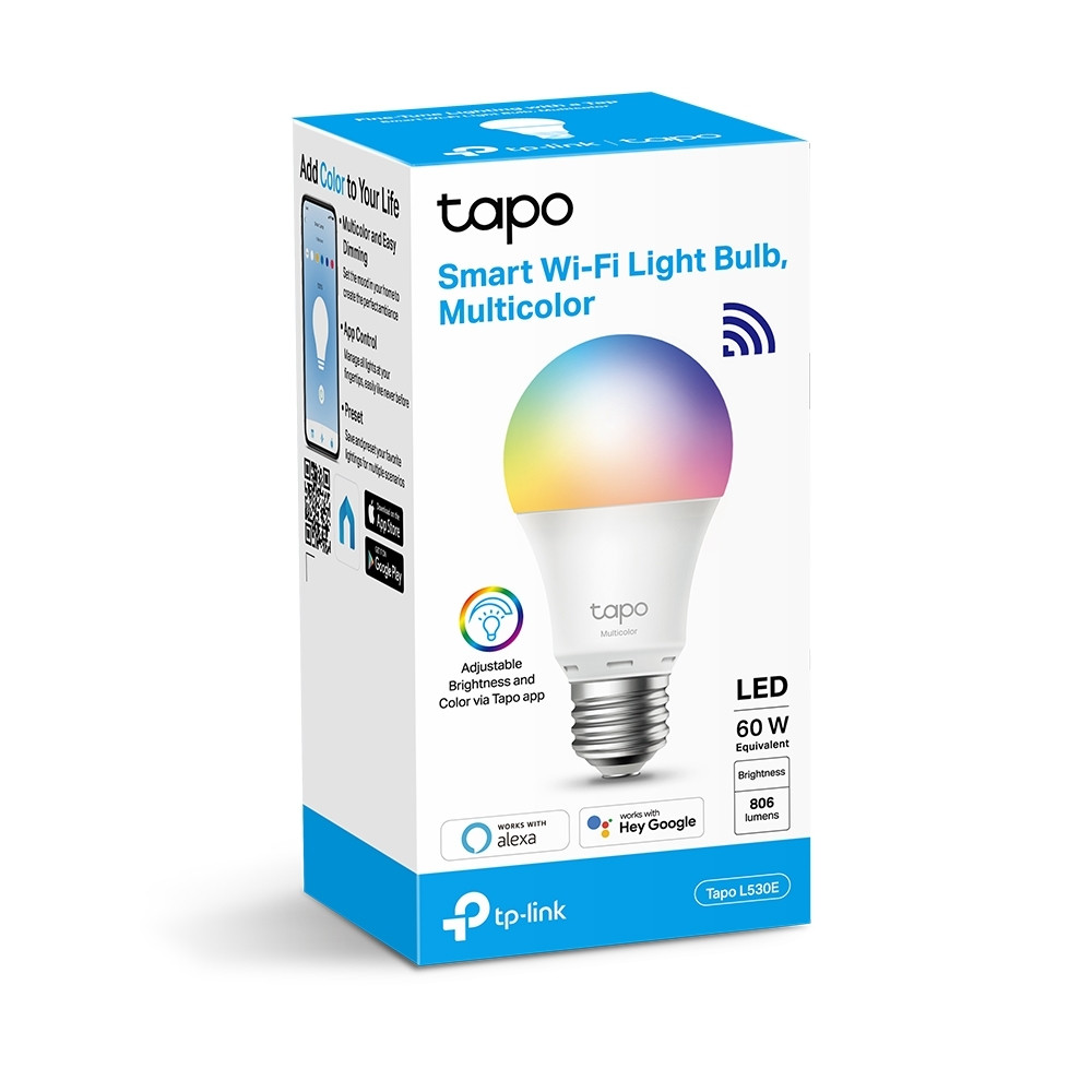 TP-link Tapo L530E Wi-Fi лампа умная многоцветная - фото 2 - id-p98585513