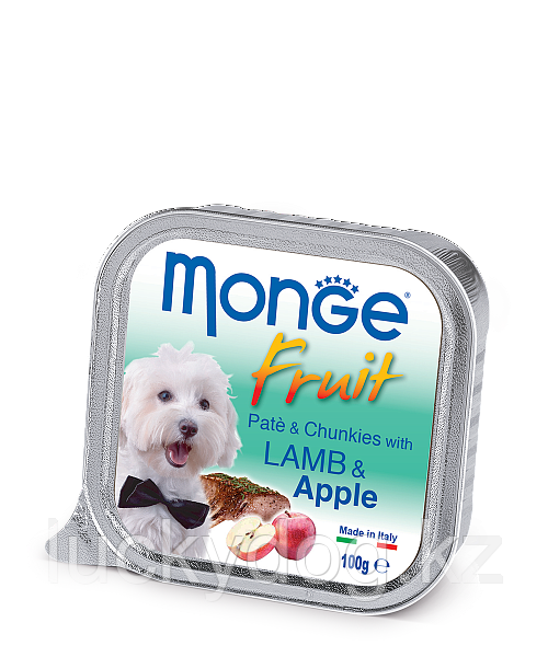 Monge Fruit Ягненок с Яблоком Влажный корм для собак Нежный паштет, 100 гр - фото 1 - id-p46587820