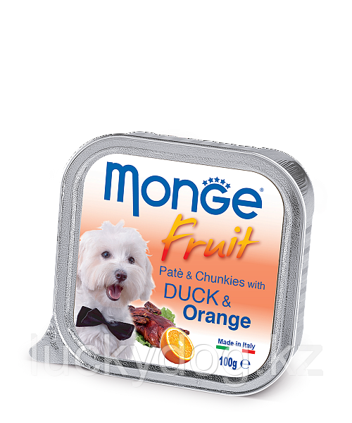 Monge Fruit 100г Утка с Апельсином Влажный корм для собак  Pate & Chunkies with Duck & Orange