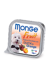 Monge Fruit 100г Утка с Апельсином Влажный корм для собак Pate & Chunkies with Duck & Orange