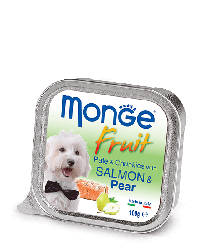 Monge Fruit 100г Лосось с грушей Влажный корм для собак Pate & Chunkies with Salmone & Pear