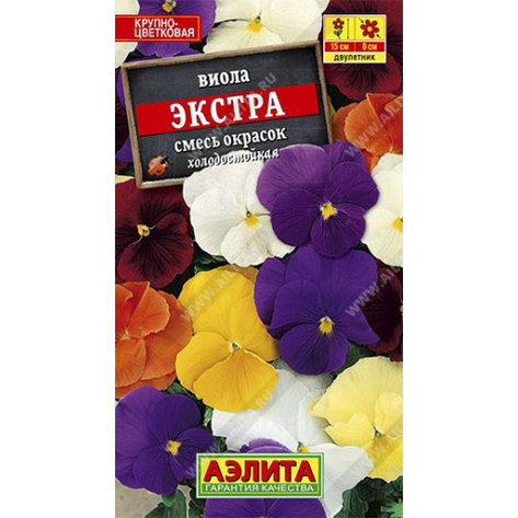 Семена Виолы "Экстра, смесь окрасок" Аэлита, фото 1