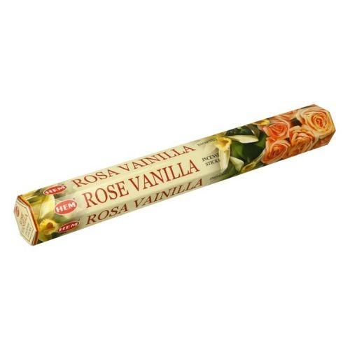 Благовония HEM Роза Ваниль (Rose Vanilla), аромапалочки 20 шт.