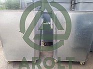 Оцинкованный нержавеющий мусорный контейнер для ТБО объемом 750 литров На поворотных колесах., без крышки, фото 4