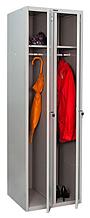 Шкаф для одежды Практик LS 21 (S23099521102) 1830x575x500мм 2секц. металл серый/серый