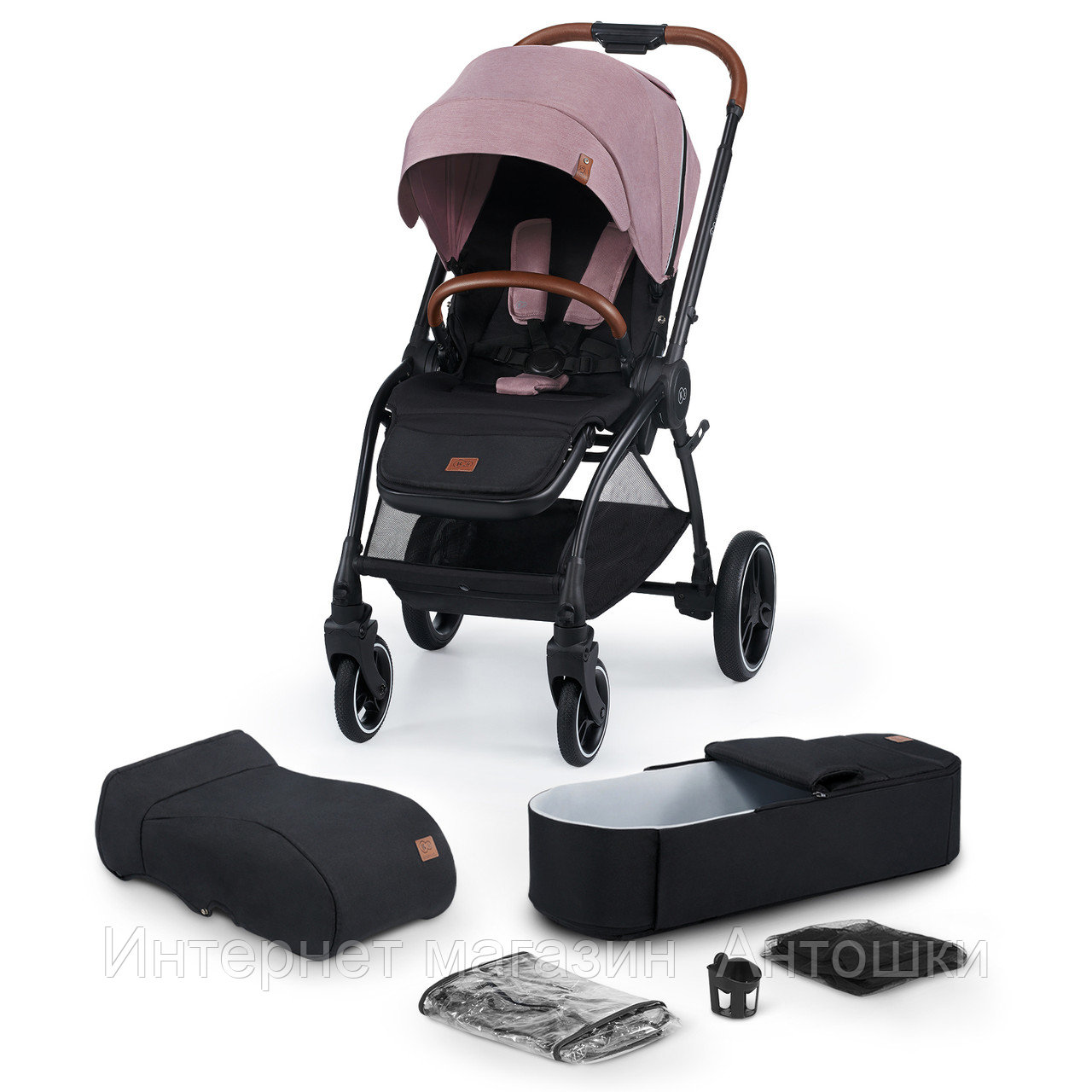 Коляска 2в1 Kinderkraft 🇪🇺 EVOLUTION COCOON Mauvelous Pink