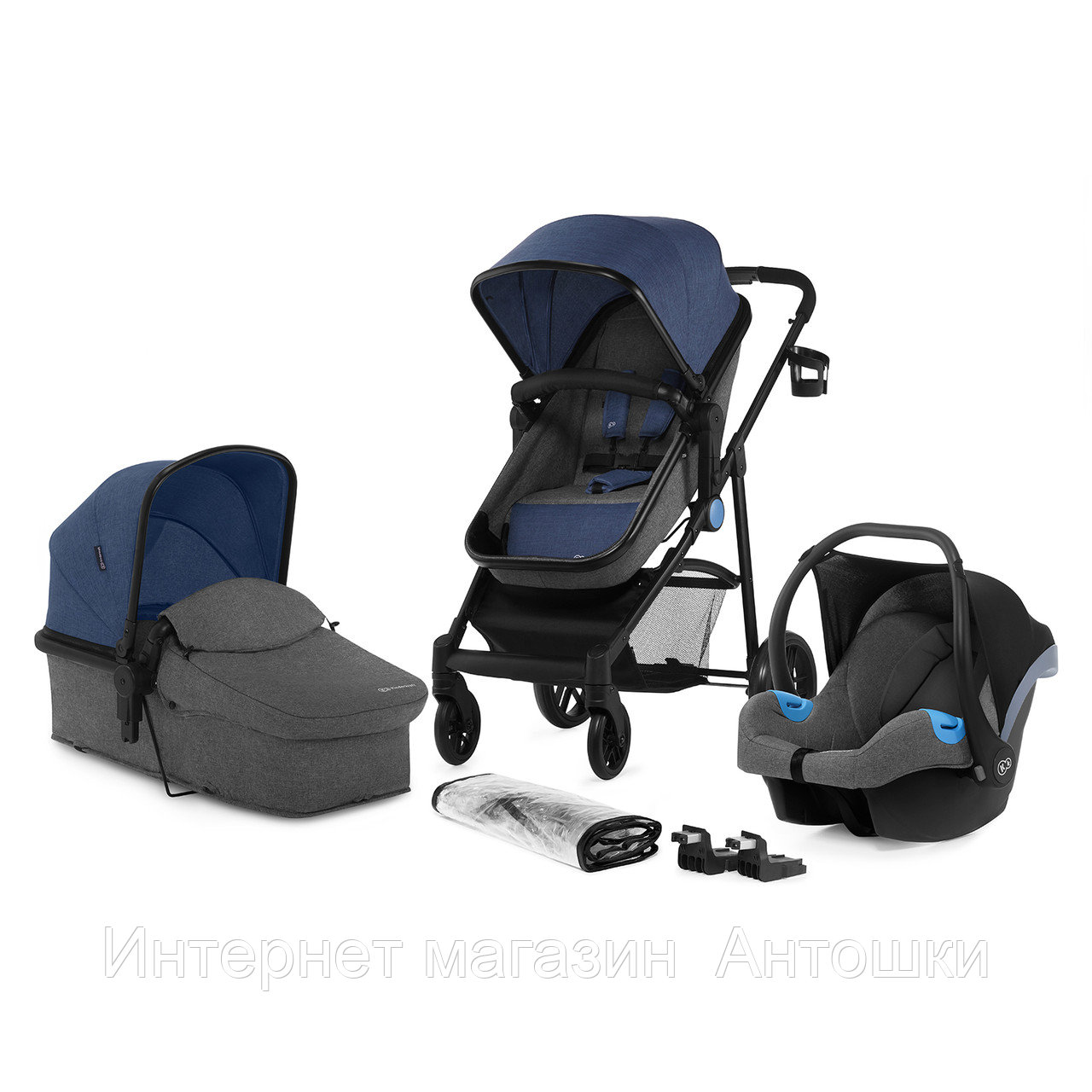 Коляска-трансформер 3в1 Kinderkraft 🇪🇺 JULI Denim