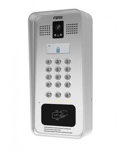 Fanvil i33V SIP домофон с камерой, громкоговорителем, клавиатурой и считывателем RFID карт - фото 1 - id-p98612548